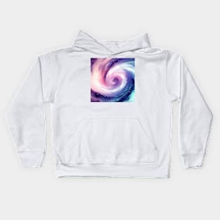 Purple Watercolor Galaxy Kids Hoodie